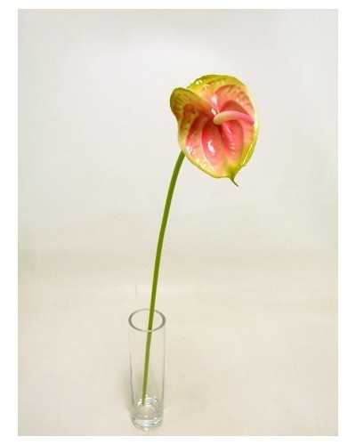 Fiori Artificiali | Ramo anthurium piccolo h 57 verde | 8051090328040