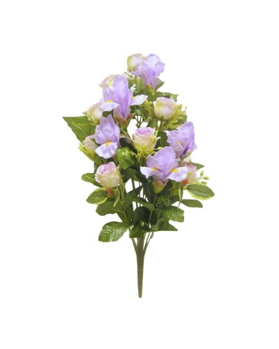 Fiori Artificiali | Frontale Rose-iris x15 h 50 lavanda | 8051090360163