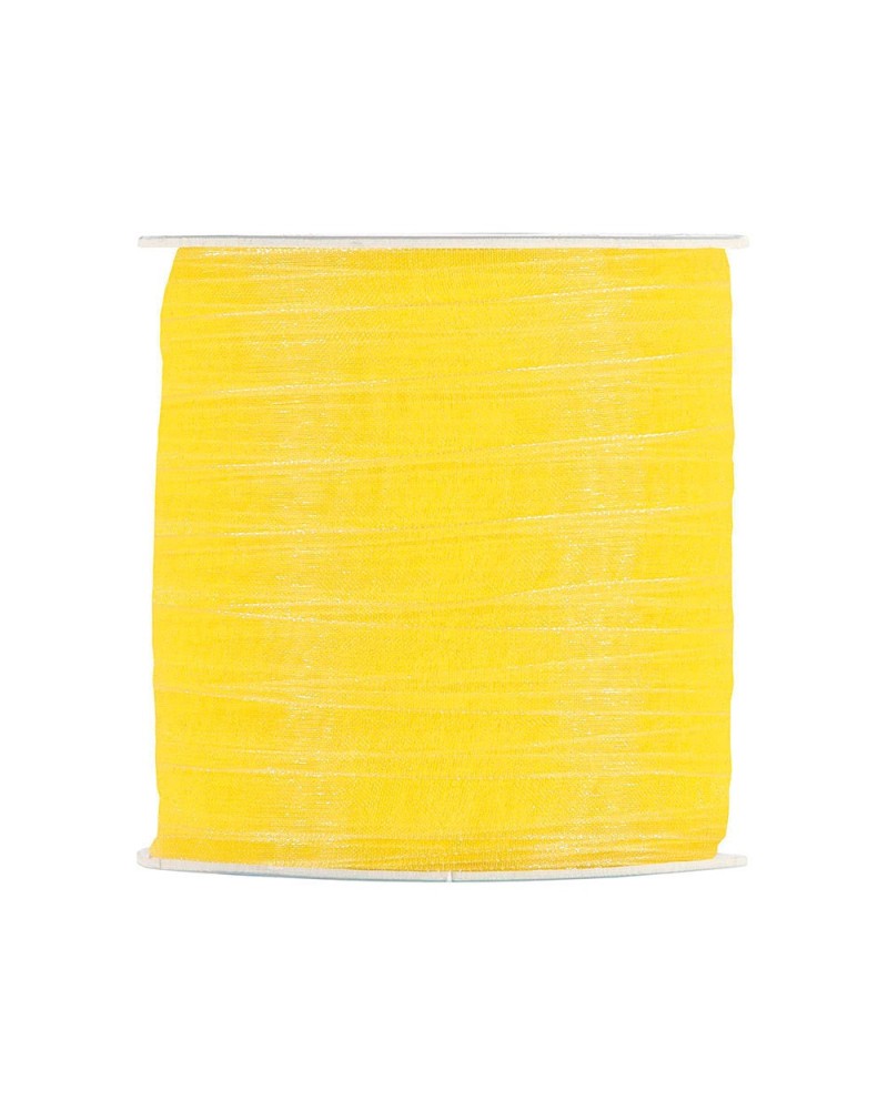 Nastri e Cordini | Nastro organza mm 10 x100 mt giallo | 8056147407624