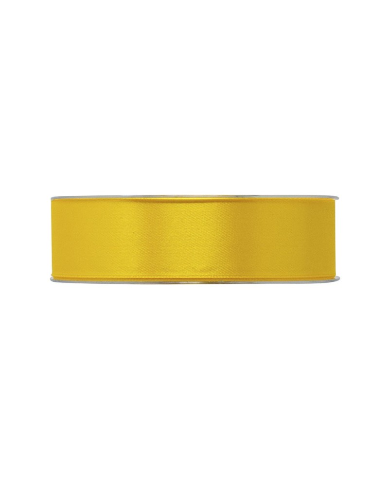 Nastri e Cordini | Nastro Doppio Raso – 25 mm x 50 m, Colore Giallo | 8032041856058