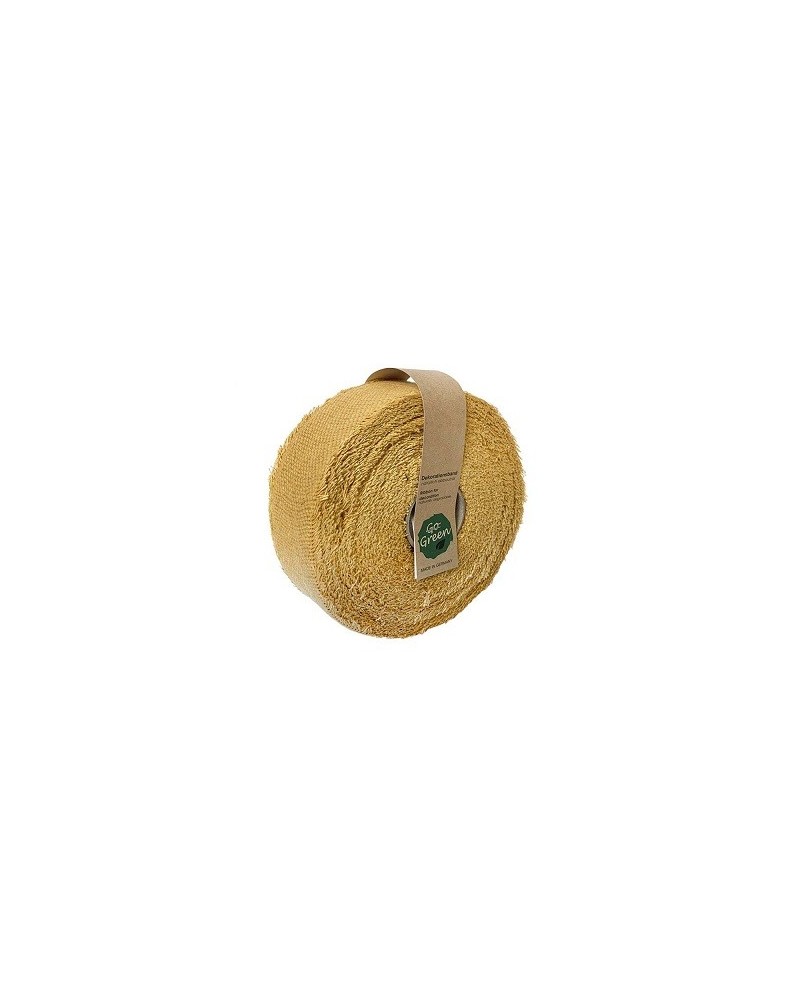 Nastri e Cordini | Nastro basic rustico mm 55 x 30 mt yellow | 4008953613229