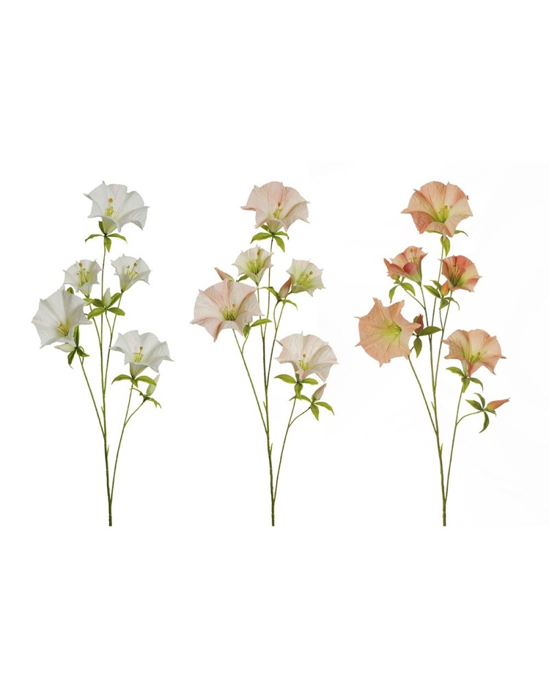 Fiori Artificiali | Ramo fiori di zucca h113 ass3 colori bia-sal-coral | 8025003446633