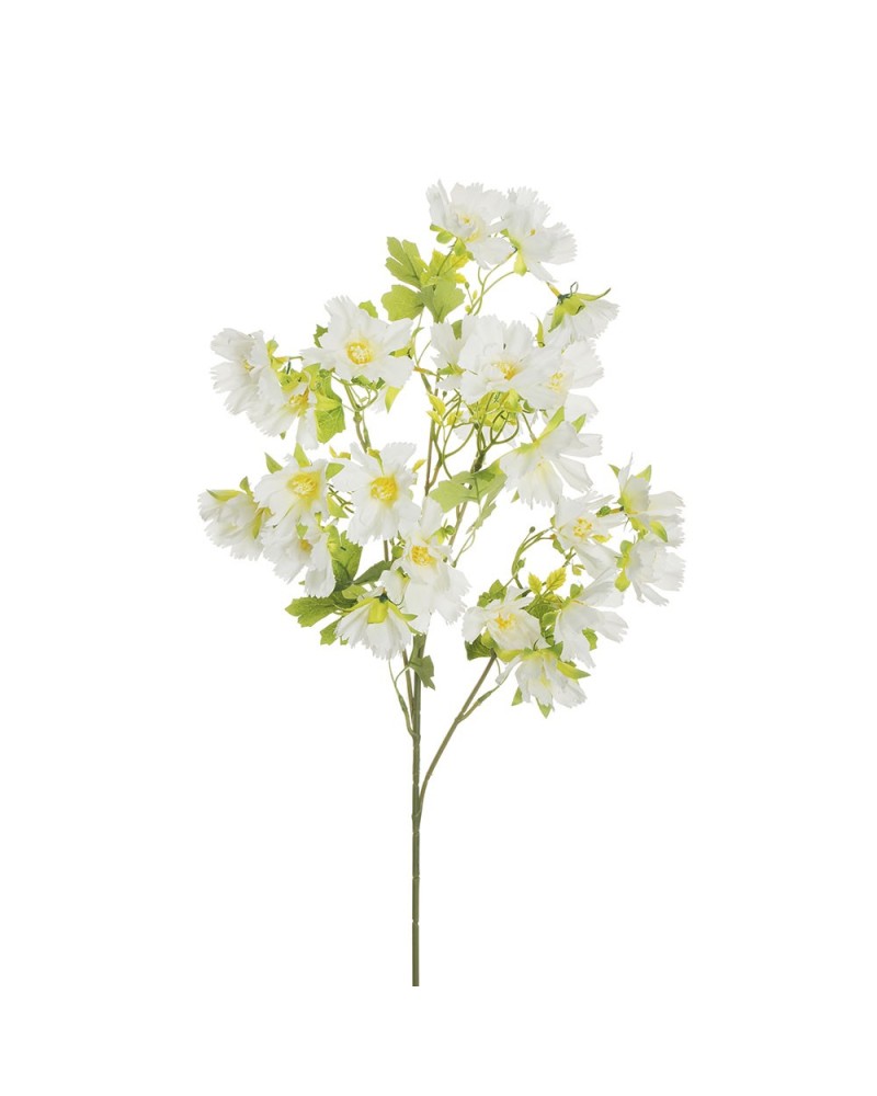 Fiori Artificiali | Ramo cosmos x5 bianco h78 | 8025003447852