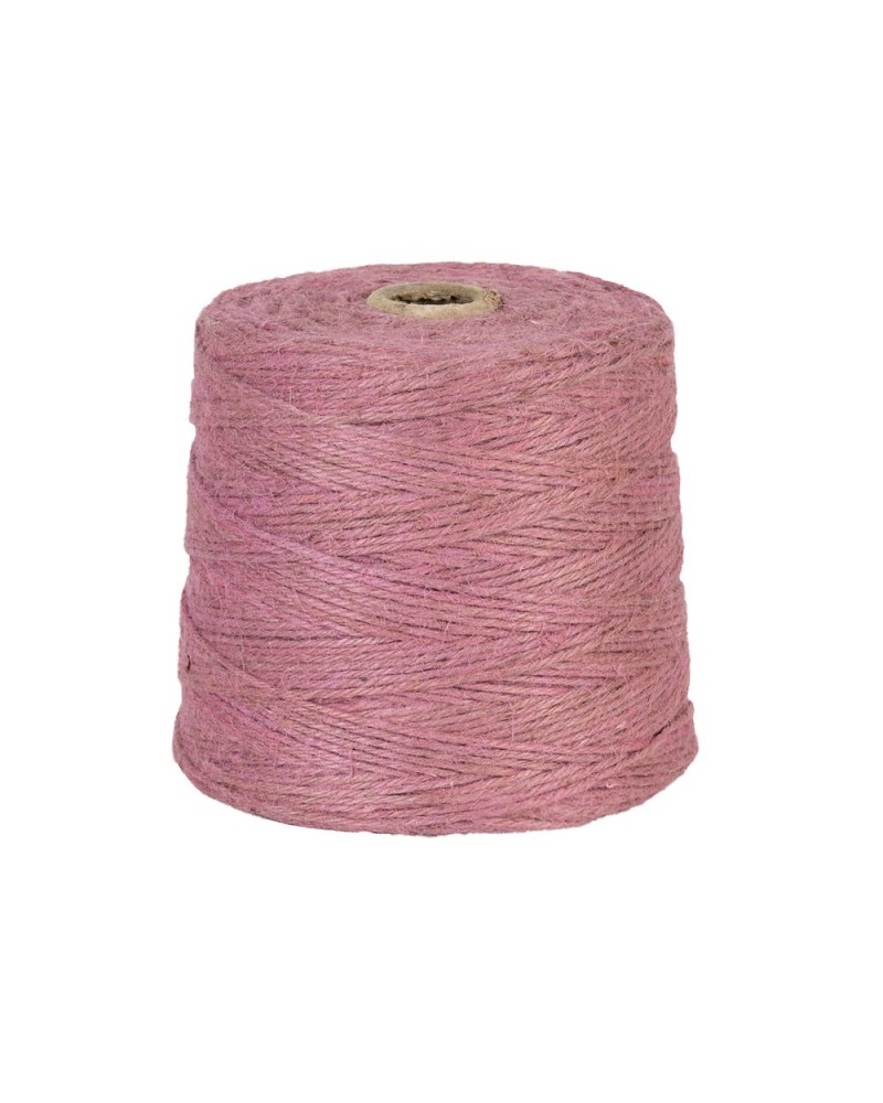 Nastri e Cordini | Gomitolo in fibra di juta rosa – 2 mm di spessore, 400 m di lunghezza, 1 kg | 8007227919933