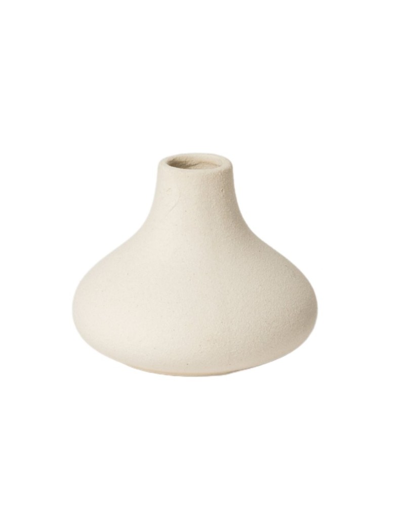 Decor Vasi & Coprivasi | Vasetto panciuto a righe verticali dm 6 h12 rosa | 8056146145800