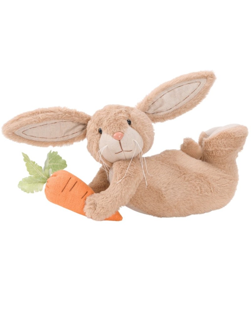 Soggetti e Personaggi | Coniglietto in tessuto ferma porta coricato con carota cm 35x14 h 33 | 8056146051538