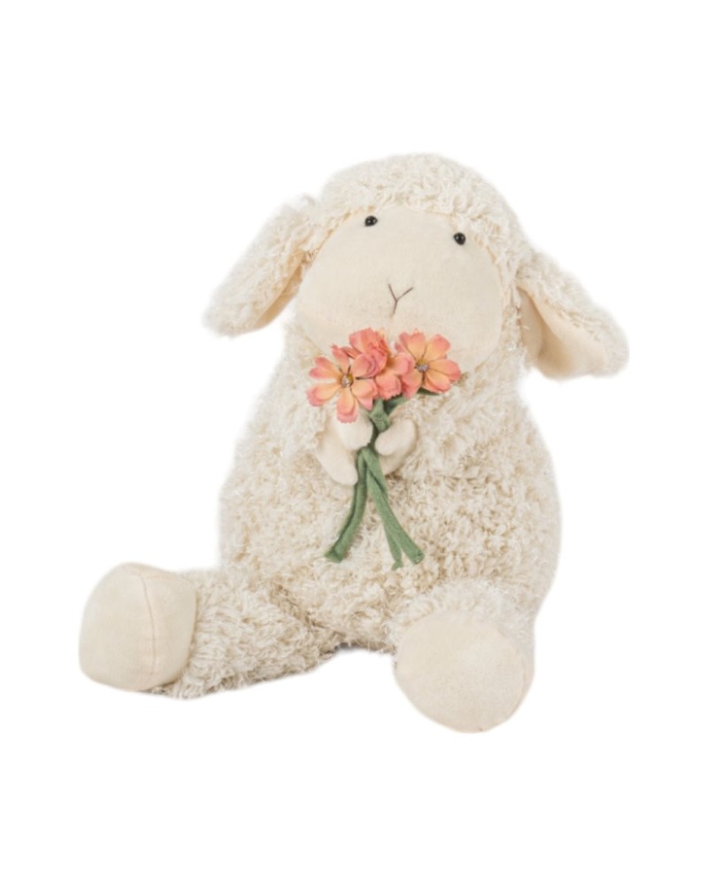 Soggetti e Personaggi | Pecorella ferma porta peluche seduta cm 16x17 h 45 | 8056146051651