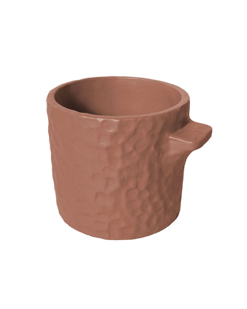 Vasi per Piante | PORTAVASO TONDO - D.23 CM X H.17 CM - BIANCO/ORO | 4027234846439