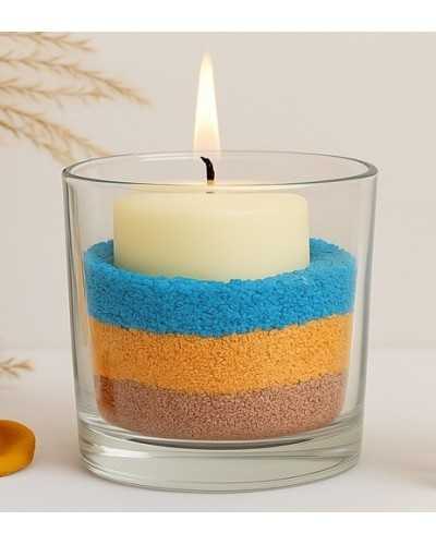 Sabbie e Decor | Sabbia Decorativa in Busta – 2 Kg, Grana 0.4/0.7 mm – Colore Azzurro | 8007329106514
