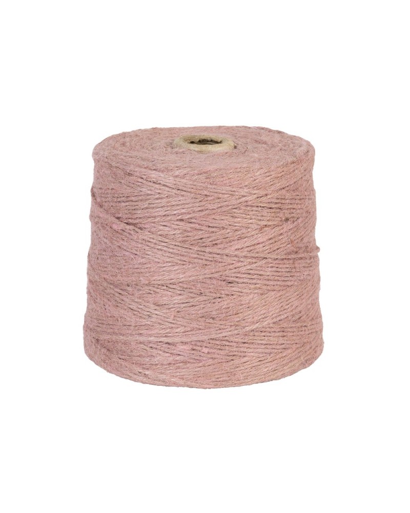 Nastri e Cordini | Gomitolo di corda juta mm 2 x 400 mt 1kg rosa | 8007227919919