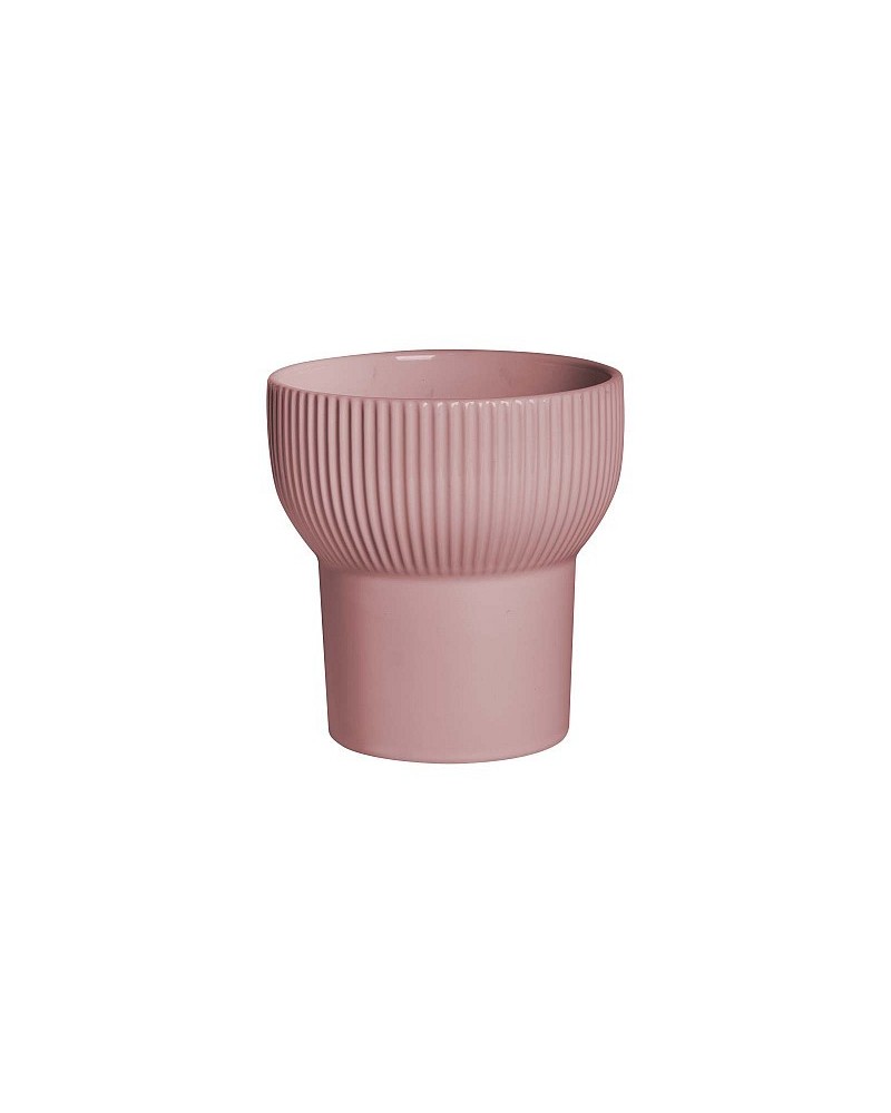 Decor Vasi & Coprivasi | Coprivaso a Imbuto (15x15 cm) – Cipria | 8058045136309