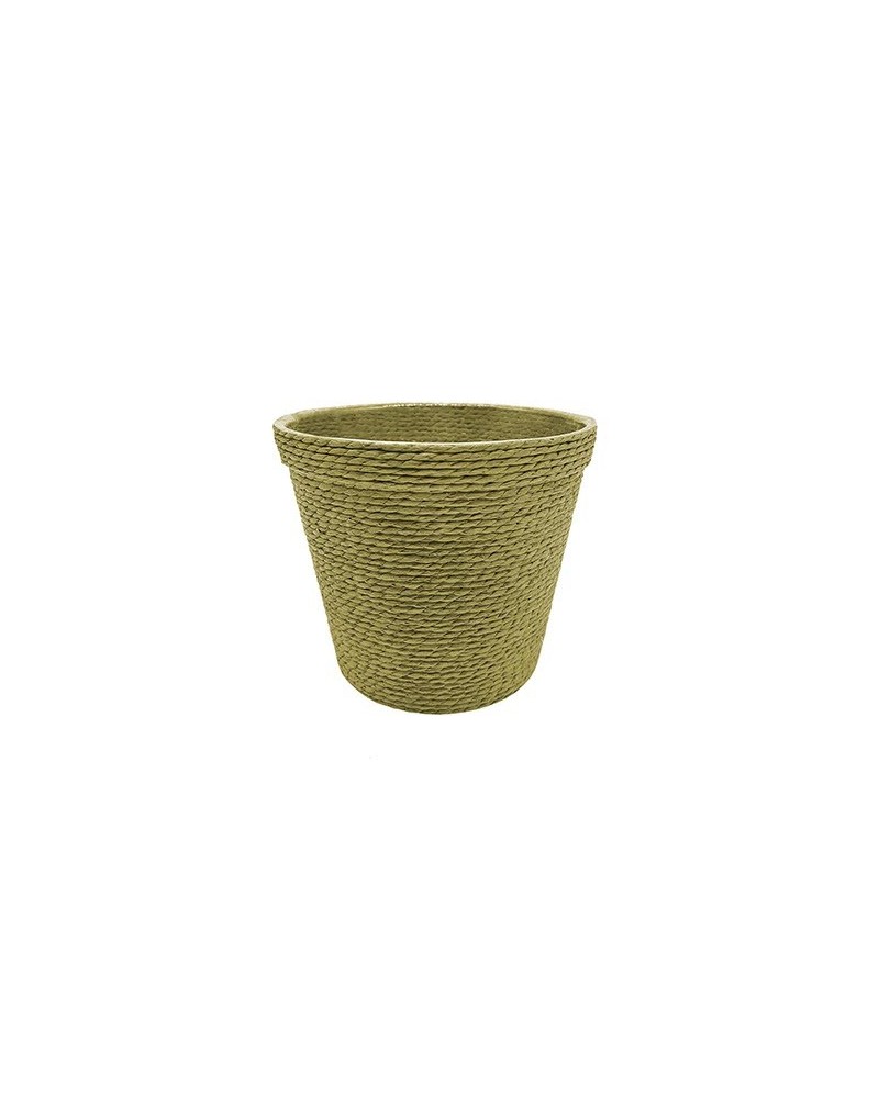 Decor Vasi & Coprivasi | Set 6 Portavasi in Corda (12x11 cm) – Colore Verde | 8054751643032