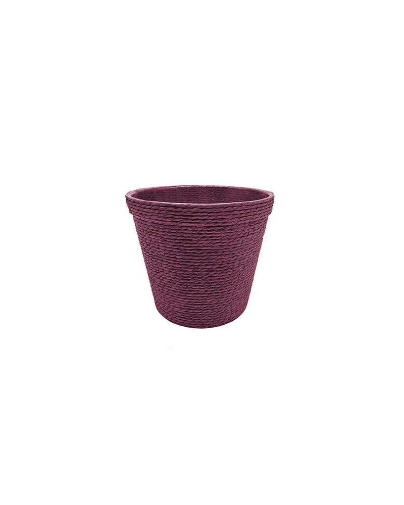 Decor Vasi & Coprivasi | Set 4 Portavasi in Corda (14x13) - Colore Mauwe | 8054751643131
