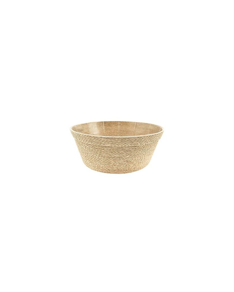 Decor Vasi & Coprivasi | Set da 3 Ciotole in Corda (24x10 cm) – Colore Bianco | 8054751643209