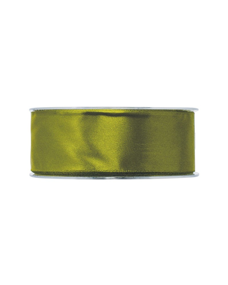 Nastri e Cordini | Nastro Doppio Raso – 40 mm x 50 m, Colore Verde Salvia | 8032041857178
