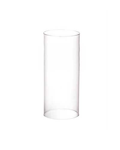Vetro Basic | Parafiamma Cilindro Ø7 cm x H40 cm con Foro - Vetro Trasparente | 8058253499722