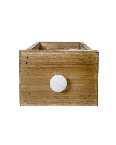 coprivaso a cassetto in legno naturale 12x10