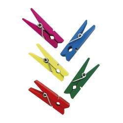 Cf 100 pz mollette colorate di legno