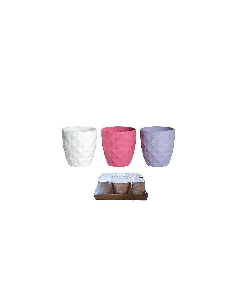 Vasi per Piante | Cf 6pz vaso orchidea dm13 h13 in rillievo lill-bia fx | 8058045136422