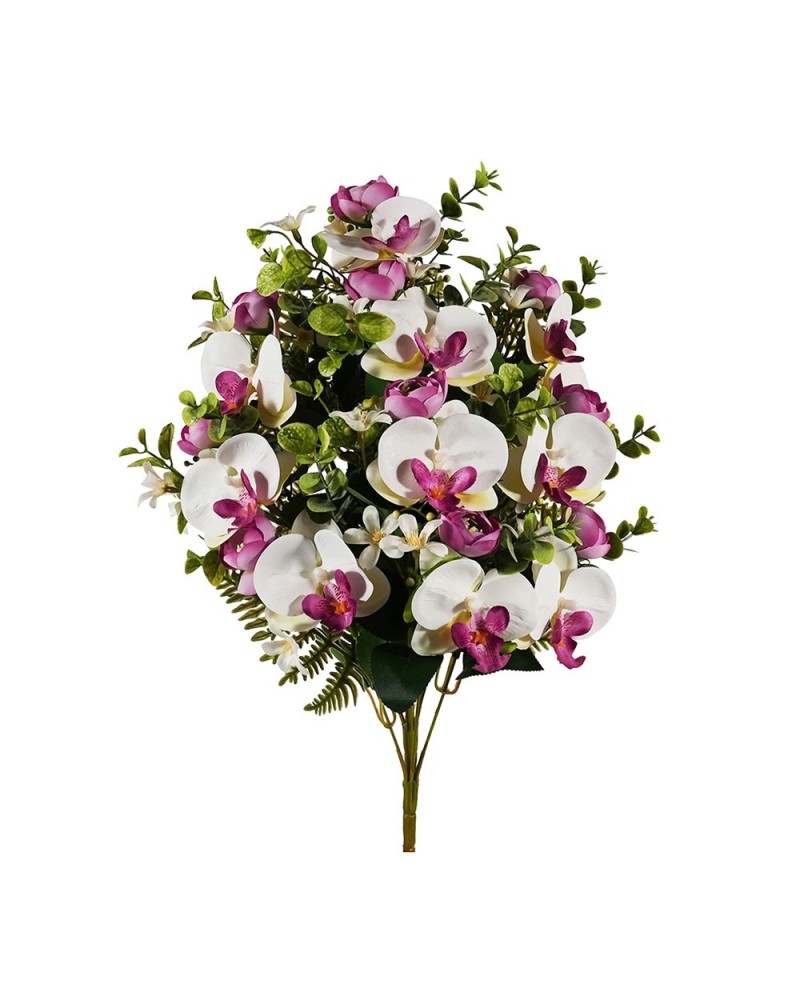Fiori Artificiali | Frontale orchidee cm 53 lavander | 8018318663567