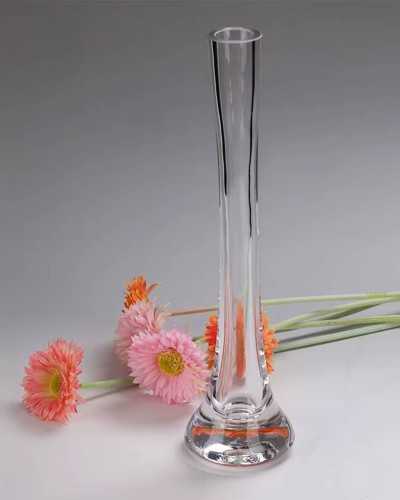 Decor Vasi & Coprivasi | Vasetto Monofiore in Vetro Trasparente – Diametro 3 cm x Altezza 30 cm | 8053626258975