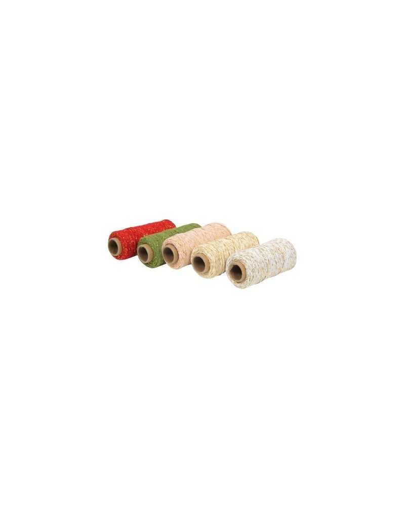 Nastri e Cordini | Cordoncino avorio filo oro mm5x50 mt | 