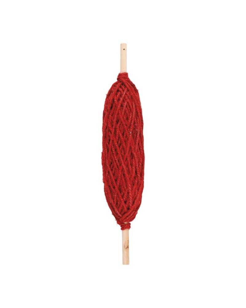 Nastri e Cordini | Fuso di 300gr flaxcord d.3.5 mm red | 