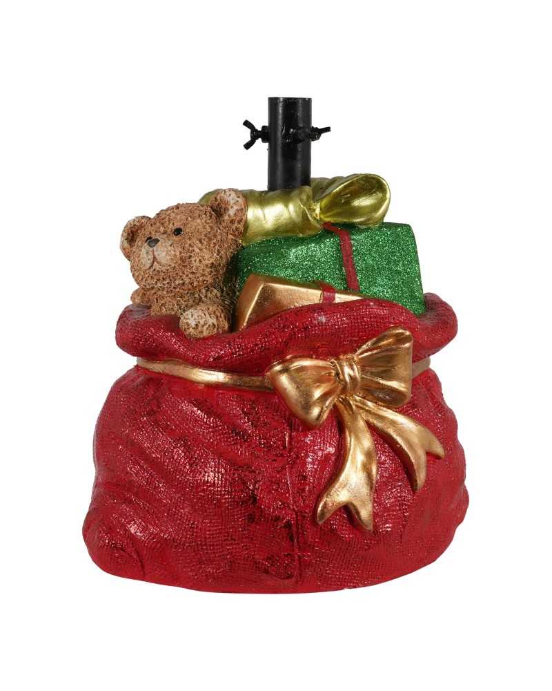 Alberi di Natale | Base per albero a sacco cm 38x32 h 41 red per alberi 180 | 