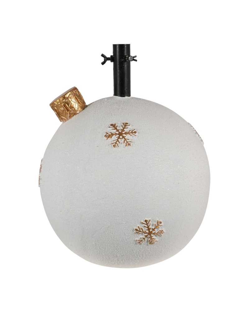 Alberi di Natale | Base per albero a palla cm 41 h 47 bianca per alberi 180-210 | 