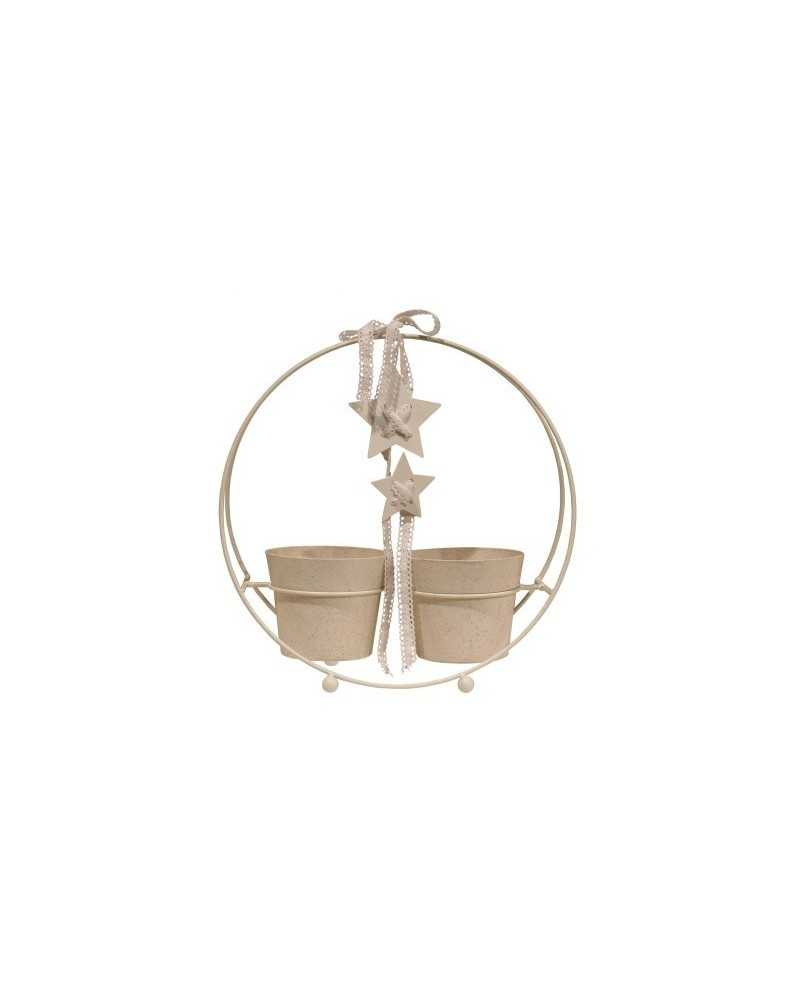 Decor Vasi & Coprivasi | Cestino+2 vasi medio white 301130 vaso 11 | 