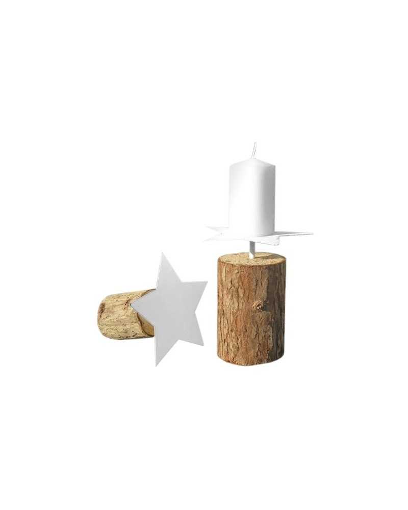 Decorazioni Natalizie | Tronco+stella p.candela big 15*16.5h | 