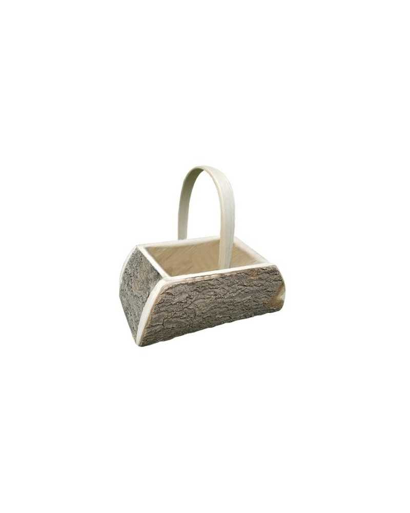 Cesti in Vimini e Naturali | Cesto tronco 36x25x1434h legno naturale | 