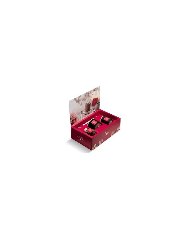 Profumatori | Scrigno grande leie con 1cand 200gr + 1 da 380gr +prof 200 | 