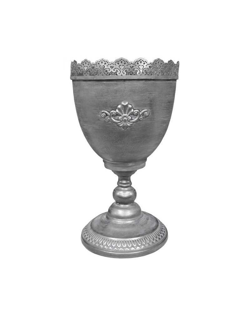 Alzate, Coppe e Vassoi | Coppa alta metallo bronzo 21x37h | 