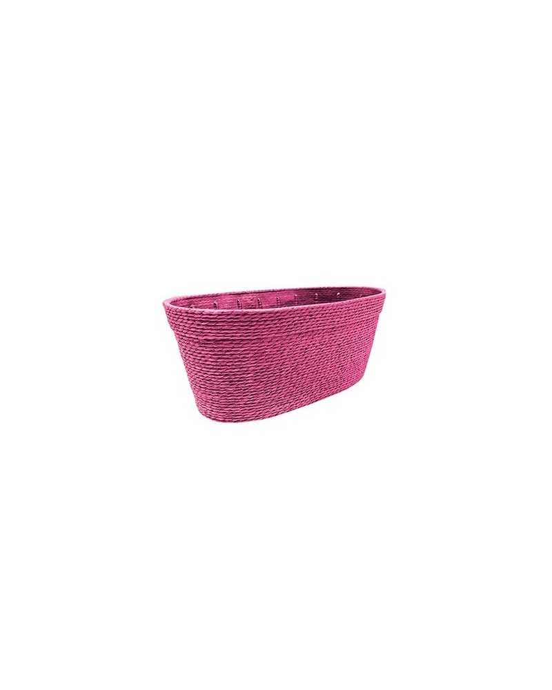 Decor Vasi & Coprivasi | Cf 3 pz ovali corda cm 23x11 h 10 fucsia ( 3 ) | 