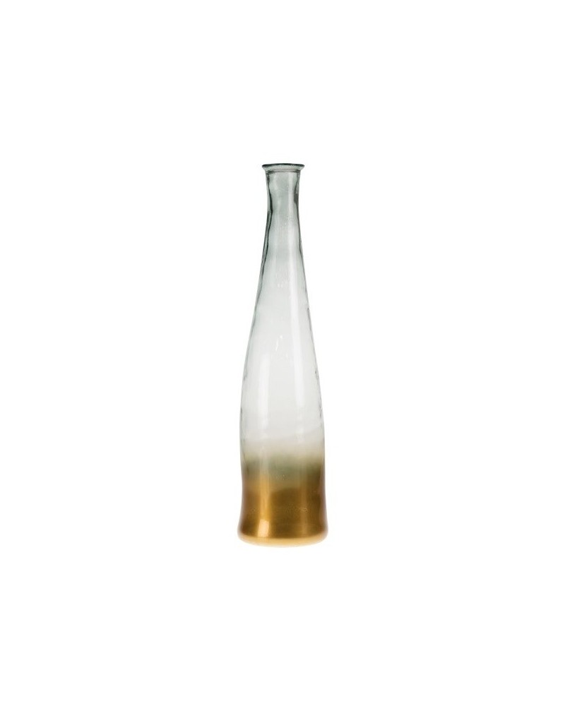 Decor Vasi & Coprivasi | Bottiglia di vetro cm 18 h80 natural gold | 