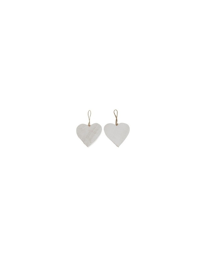Applicazioni | Cf 10pz cuore cm15 di legno bianco | 