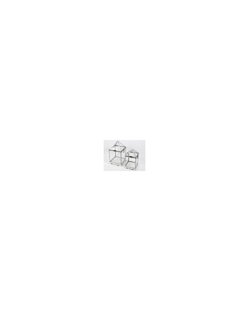 Lanterne | Set 2pz lanterne metallo cm 23 | 