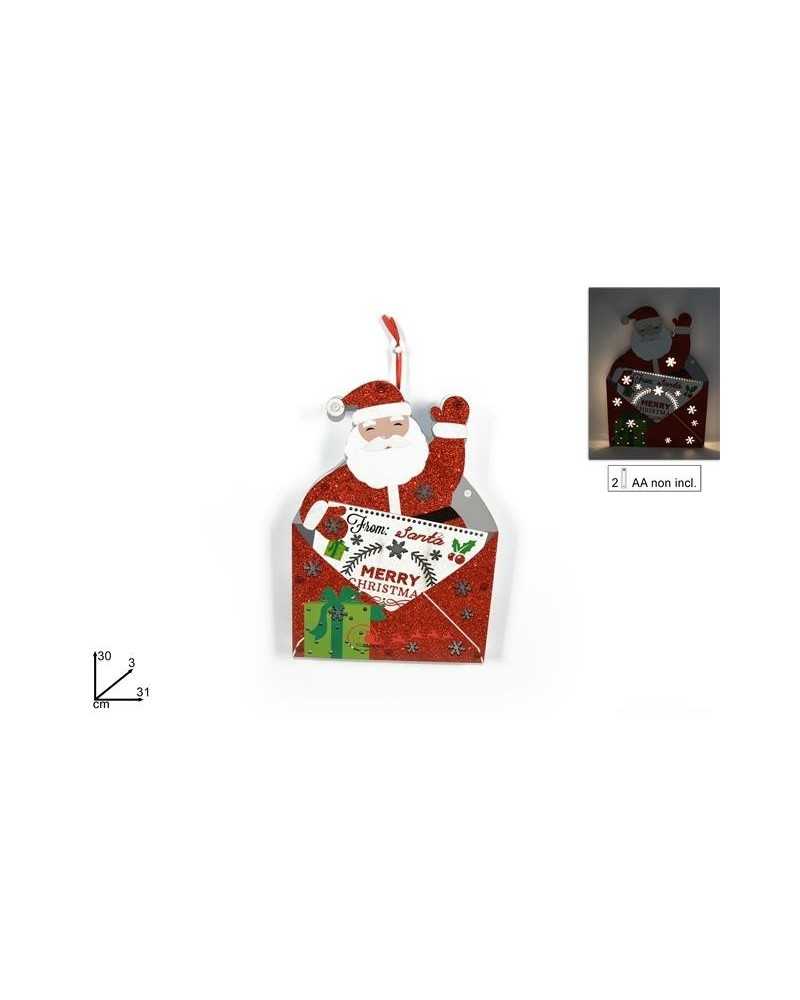 Nastri e Carta Regalo | Babbo natale in lettera cm 31 h30 cluci merry cristmas | 