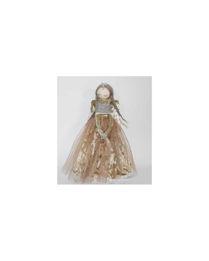 Soggetti e Personaggi | Angelo treccine cvestito velluto cm29 beige | 