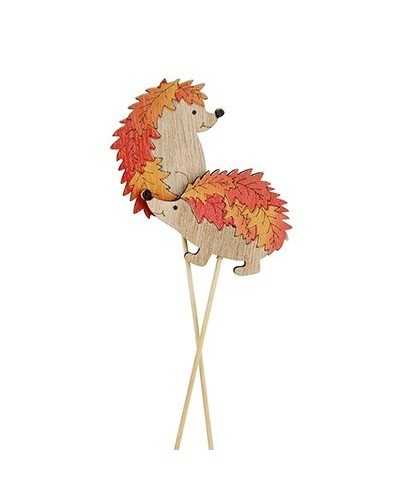 Pick | Cf 8 pz pick ricci in legno h 6 nat-orange | 