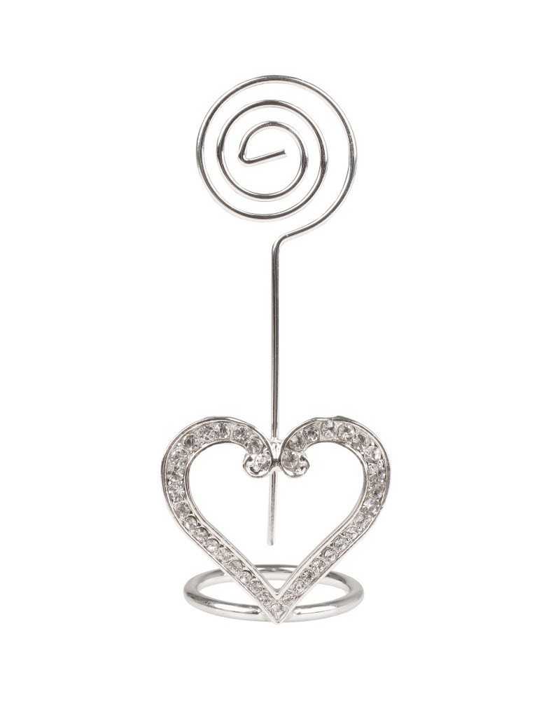 Dettagli per Confezioni | Cf 6pz porta biglietto con cuore con brillanti | 