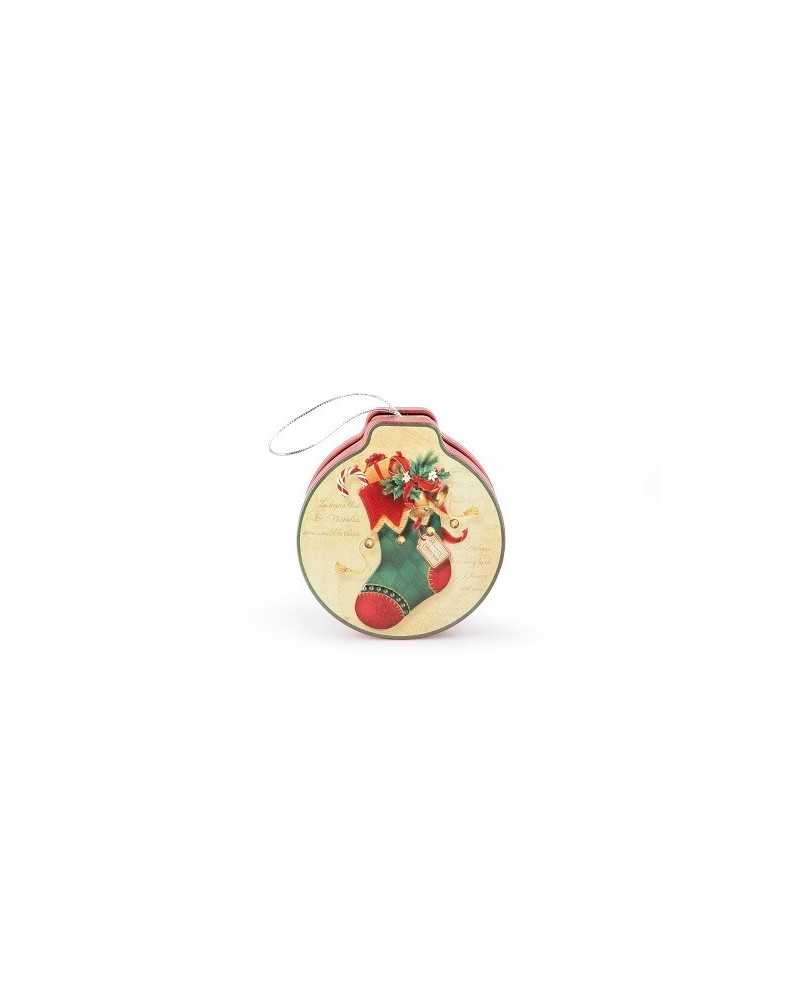 Scatole e Contenitori | Scatola cm12 x22 h4 ccalza decorativa in metallo redgoldgreen | 