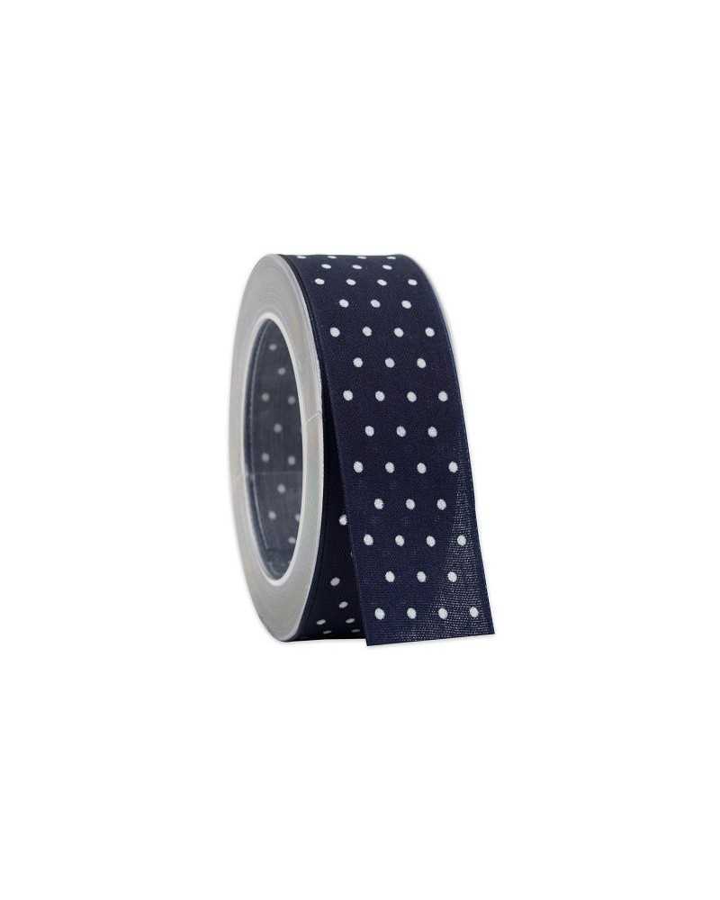 Nastri e Cordini | Nastro petit pois mm 40 x 20mt blue navy | 