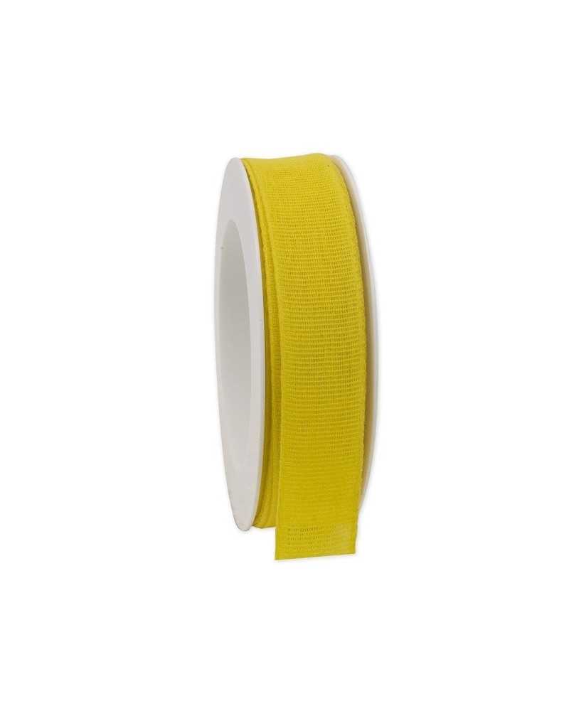 Nastri e Cordini | Nastro natur taft mm 25 x20 mt yellow | 