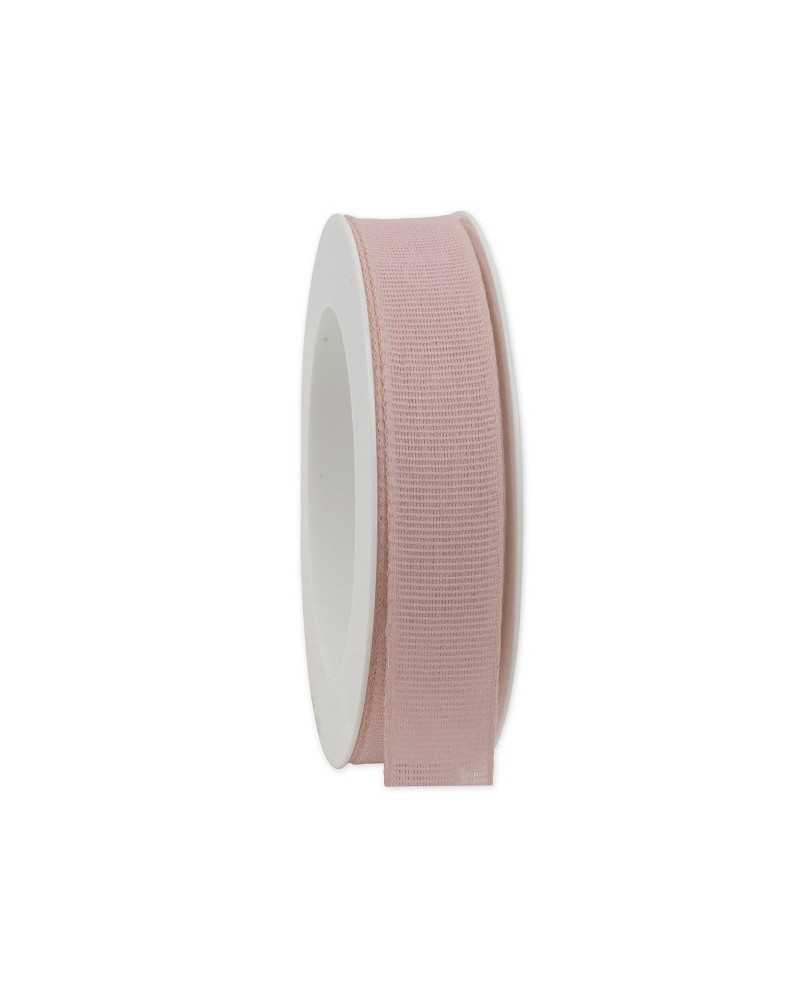 Nastri e Cordini | Nastro natur taft mm 25 x20 mt rosa | 