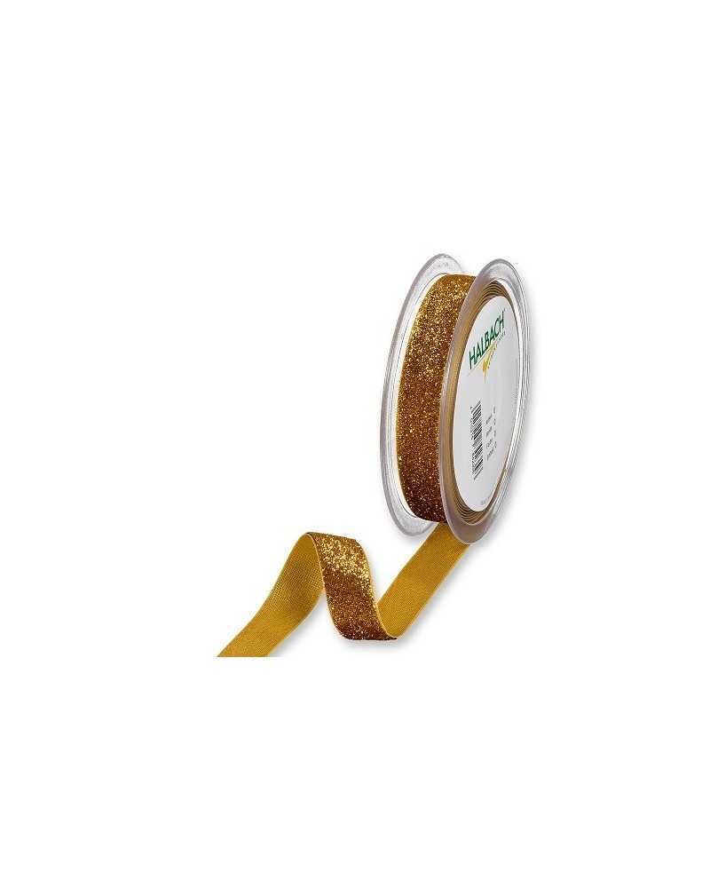 Nastri e Cordini | Nastro velluto glitter mm 10 x 8 mt rame | 