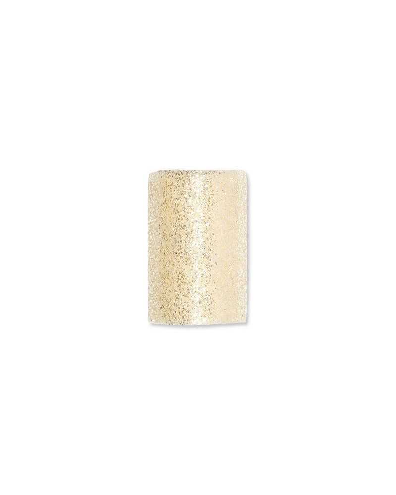 Nastri e Cordini | Bobinetta tulle lurex h 8 cm x 3 mt biancoarg | 