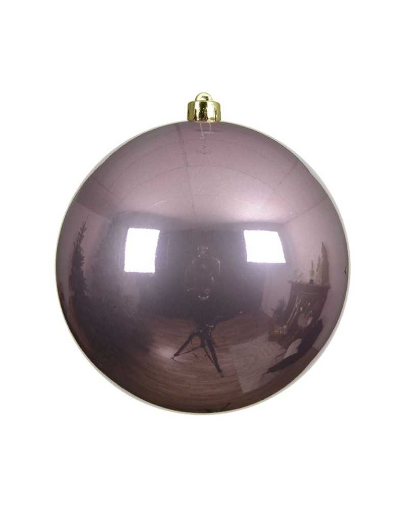 Palline di Natale | Pallina di plastica shiny 14cm vintage pink | 
