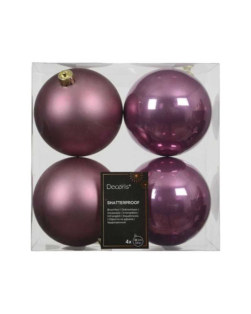 Palline di Natale | Cf 4pz palline dm 10 vintage pink | 